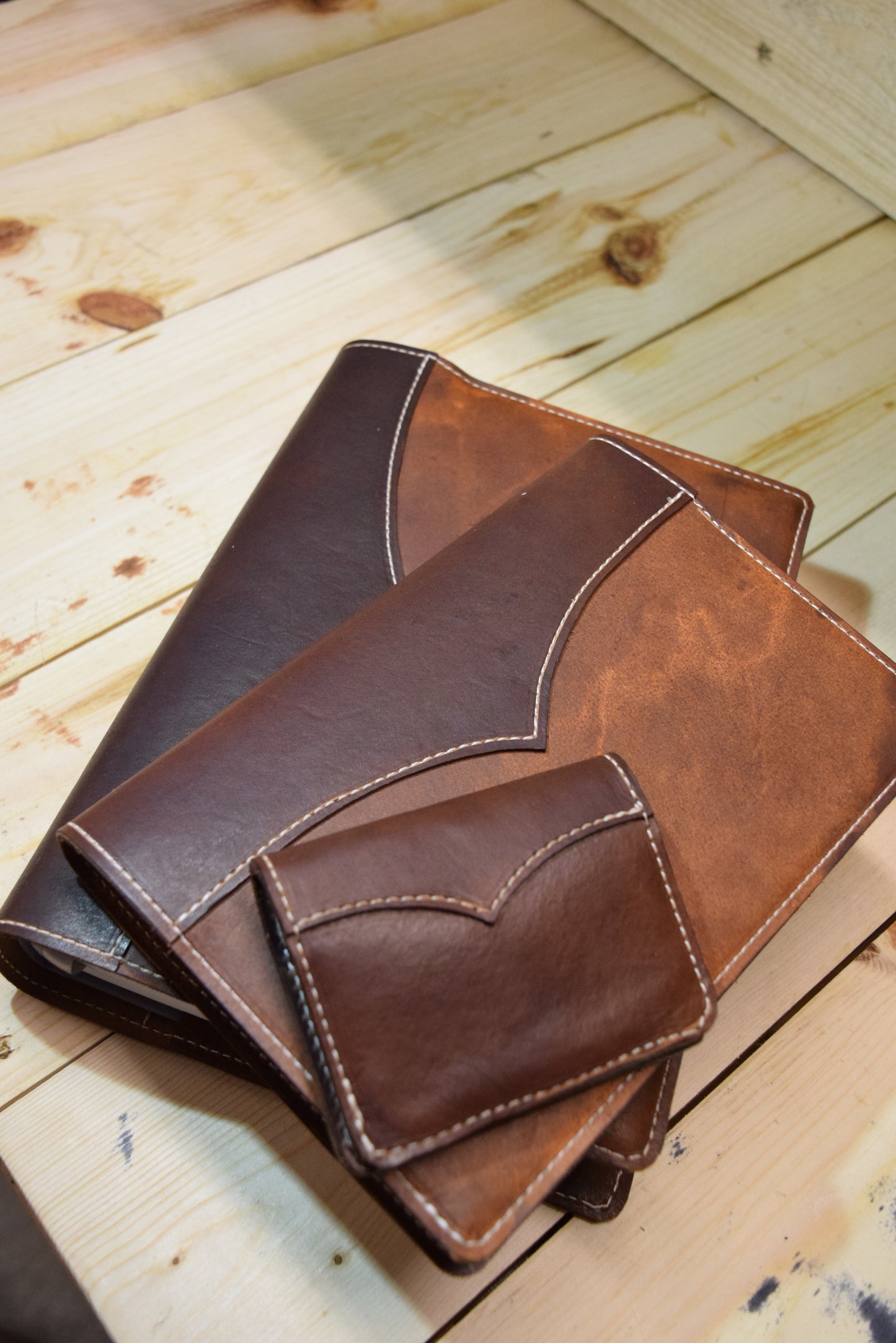 Western Trim Bible Cover, Notebook, Wallet Set